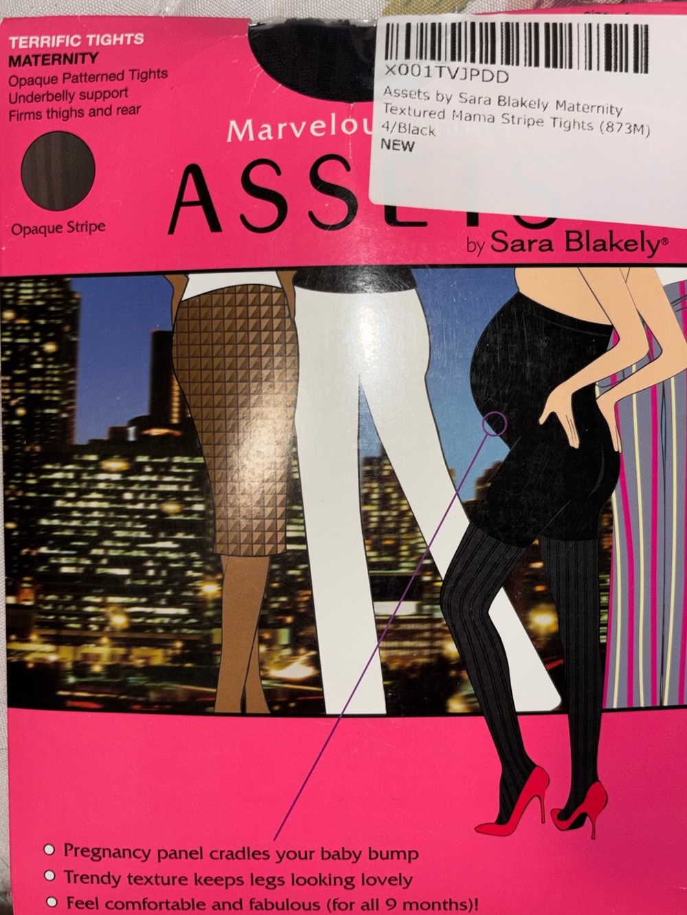 ASSETS by Sara Blakely Colorful Size Chart Packaging